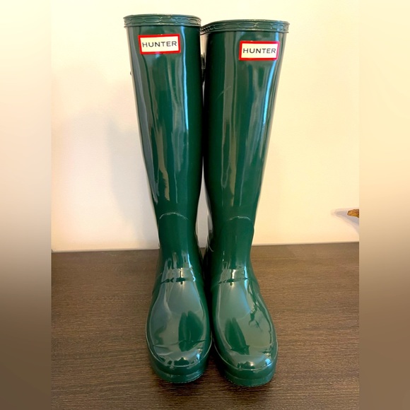 Hunter Shoes - Green Hunter Boots